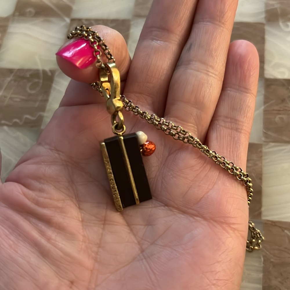 Sterling JUICY COUTURE necklace- rare pie charm